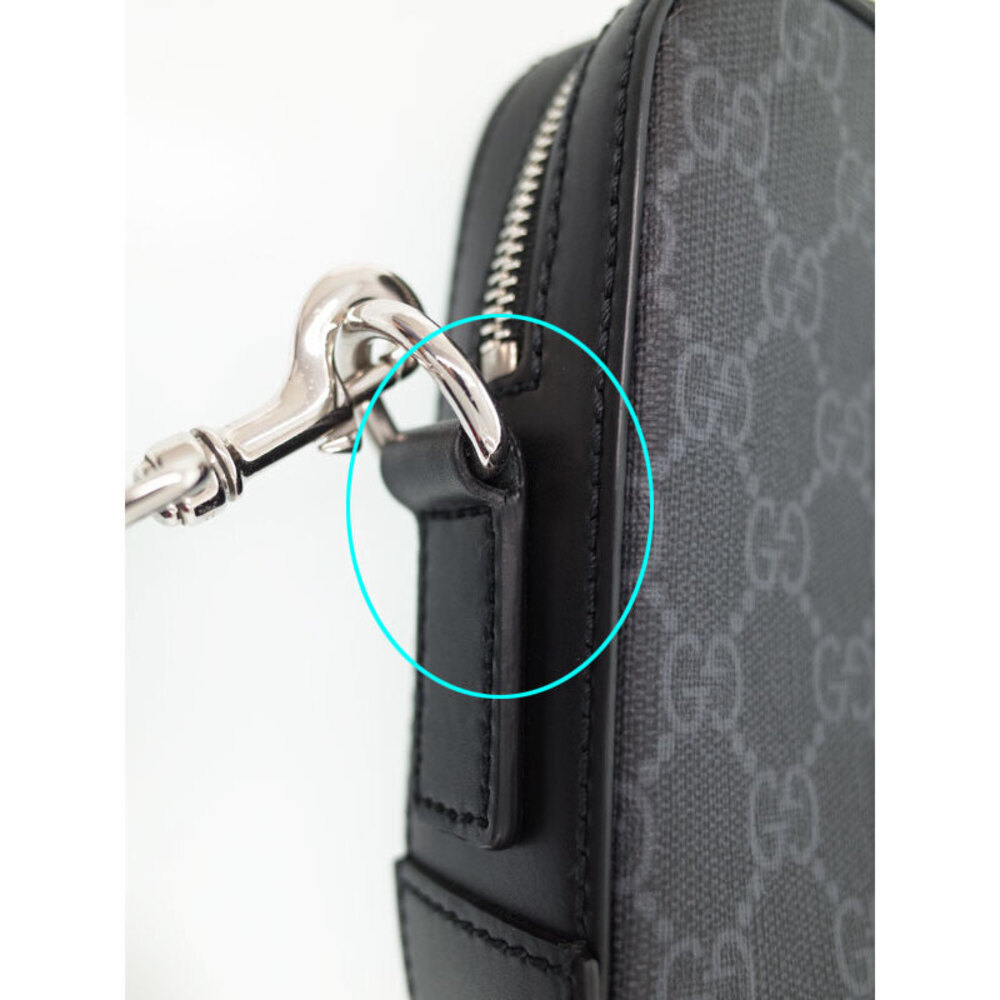 Gucci GG Clutch Web Shoulder Black Bag Supreme - Picture 9 of 9